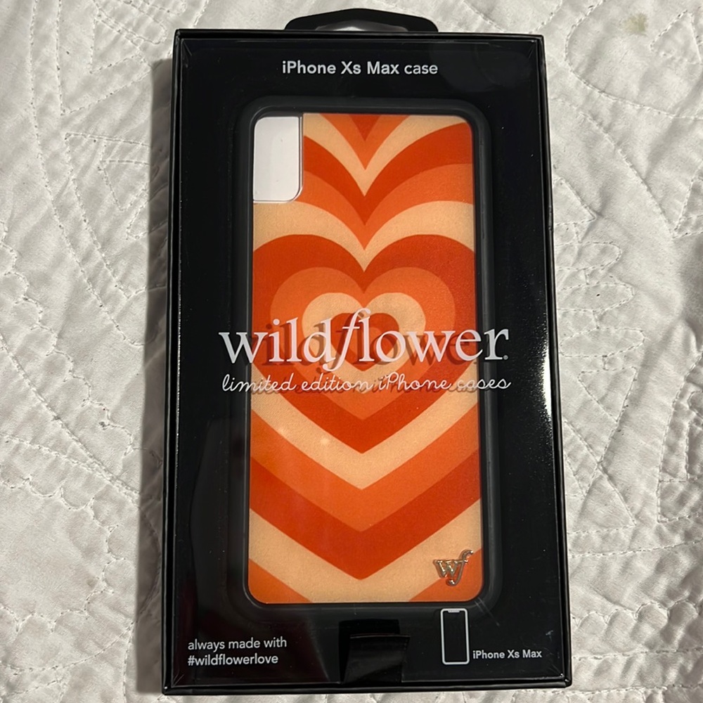 iPhone XS Max Case - Wildflower Pumpkin Spice Heart Case